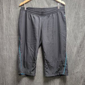 Men's M Athletic Black Shorts w/ Blue Lining